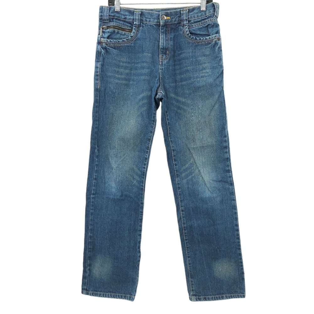 Calvin Klein Jeans Straight Leg Boys Size 18 W31xL31.5 Dark Wash Denim Mid Rise